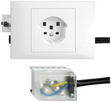 Presa INS EDIZIOdue T25 16A bianco 53mm per Ecobus power