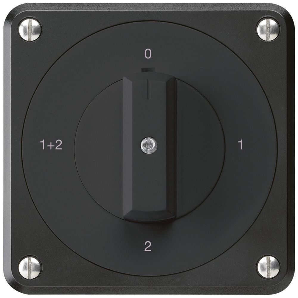 Interruttore rotativo INC robusto IP55 S1/1P nero per combinazione