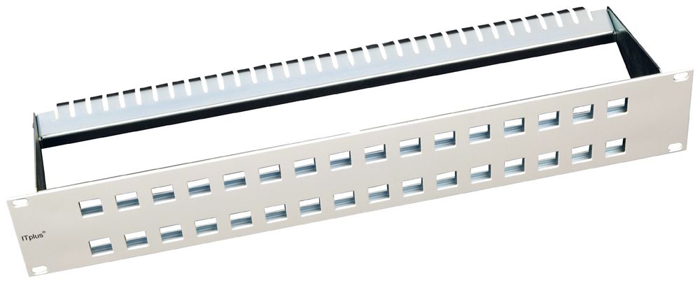 Panel Kat.6 2HE 32F.leer weiss