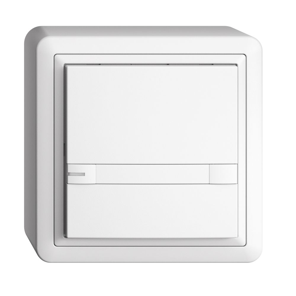 Poussoir KNX RGB AP EDUE, 250mW, a.LED RGB, papier, 1×pouss., C.2×T., bc