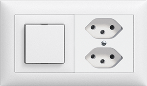 UP-Kombination Edue 1x2, Sch 3/1L + 2×T13 ws
