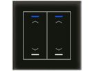 Pulsante KNX RGBW INC MDT BE-GTL20S.A1S 2t/4a vetro nero "persiana"