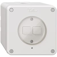 AP-Druckschalter 2K/2T NEVO Wiser weiss