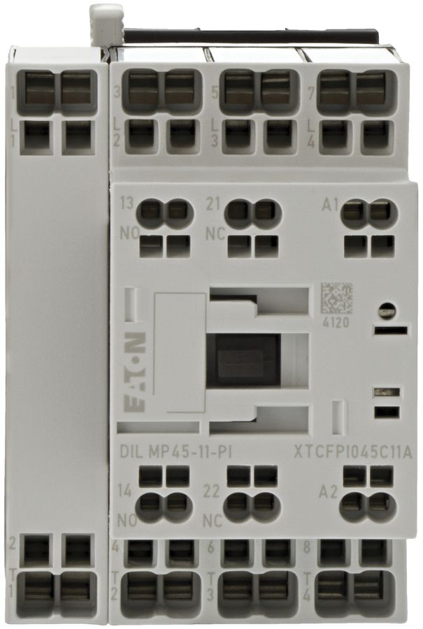 Leistungsschütz Eaton, 4PAC-1: 45A, 1S, 1Ö RDC 24: 24…27VDC Push-in-Klemmen