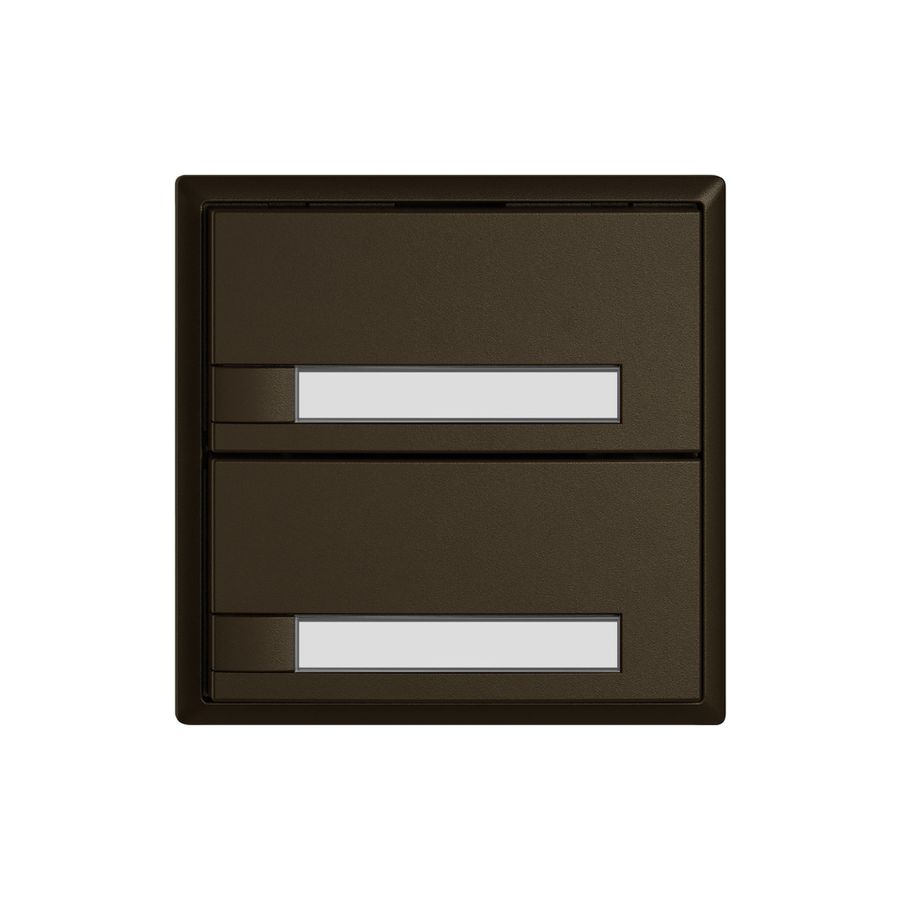 Universaltaster EDIZIO.liv UNI SNAPFIX® o.LED 2× 1-Tbed.Pap.br