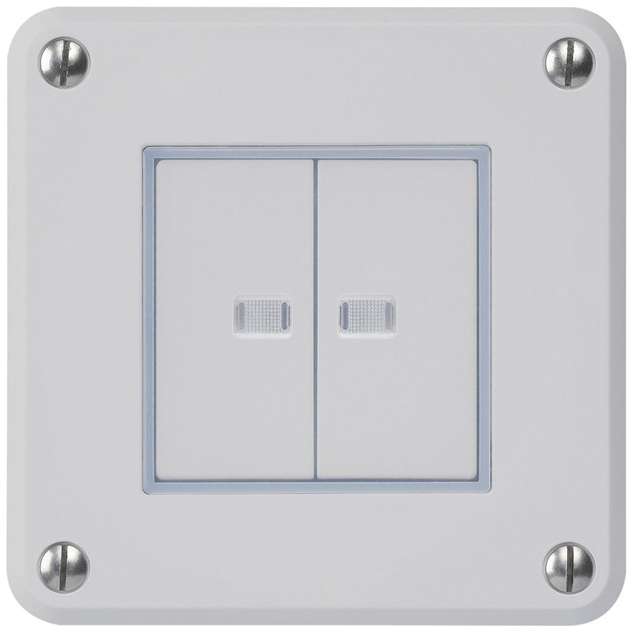 Interruttore INC robusto IP55 schema 3+3 2×illuminato grigio per combinazione