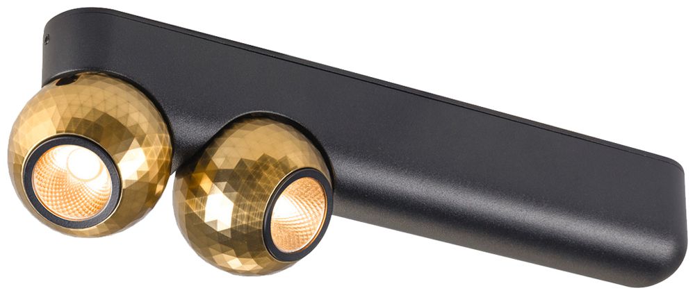 LED-Anbauleuchte SLV DYSKO double 13W 1500lm 2700K DIM 261×54×68mm schwarz