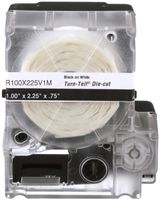 Etikettenkassette Panduit MP, selbstlaminierend, 25.4×57.2mm klar/weiss