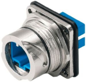 Flansch-Set Weidmüller V1 Bayonett Metall mit Einsatz SCRJ auf 2 SC, SM