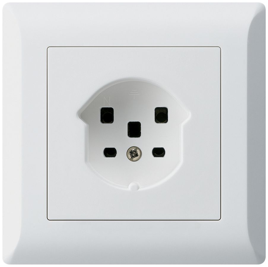 UP-Steckdose HA kallysto.line Typ 25 mit Steckklemmen weiss