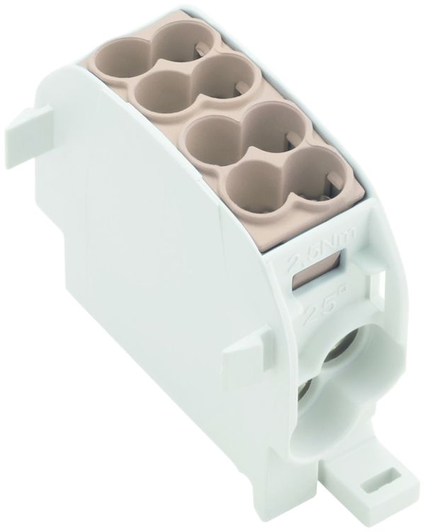 Bloc de distribution WM WPD 101 1P 152A 2×entr 2×sort 1.5…25mm² 1.5…16mm²