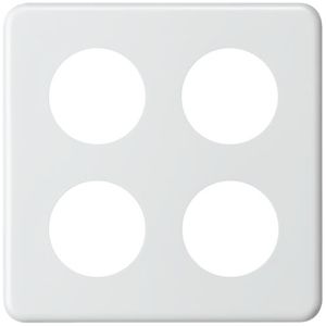 Plaque de rec. 2×2/3×43+1×58 blanc