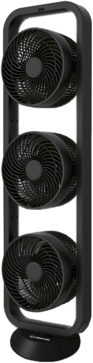 Standventilator Armin Schmid Vind 3 1100m³/h 105W 280×985×240mm schwarz