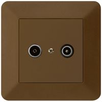 Prise de passage ENC kallysto.trend R/TV 19dB brun