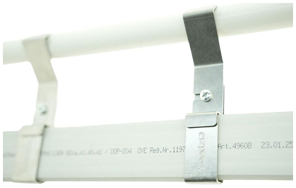 Bride pour câble plat Woertz acier inoxydable à un lobe trou à vis Ø32mm