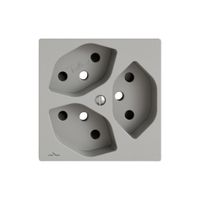 Montageset EDIZIO.liv SNAPFIX® für 3×T13 getrennt Shutter hgu