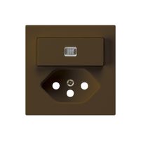 Frontset kallysto 60×60 braun mit Linse für Kleinkombi S3/T13