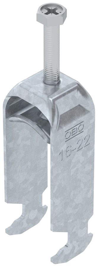 Schnellverleger BET 2056 H-Fuss Metall 16…22mm 2×Kabel Stahl tfZn