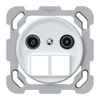 UP-Multimediadose TV-R origin Durchgangsdose 19dB 1.7dB weiss