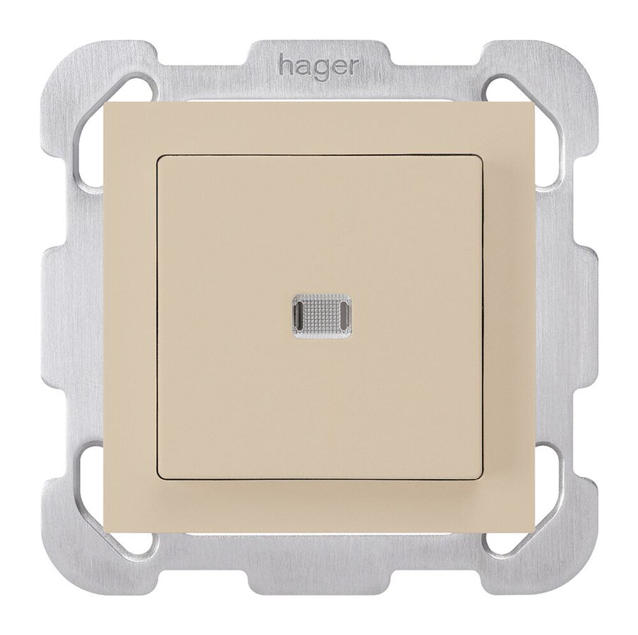 UP-Leuchtdruckschalter kallysto 6/1L beige