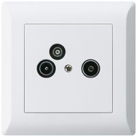 Prise pour antenne ENC R/TV/données kallysto.line 2GHz 19db blanc