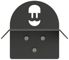 Kabelhalter Wallbox schwarz 165×142×75mm