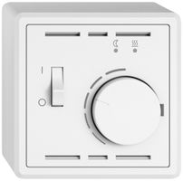 AP-Raumthermostat EDIZIO.liv SNAPFIX® f.elektrische Bodenheizungen ws