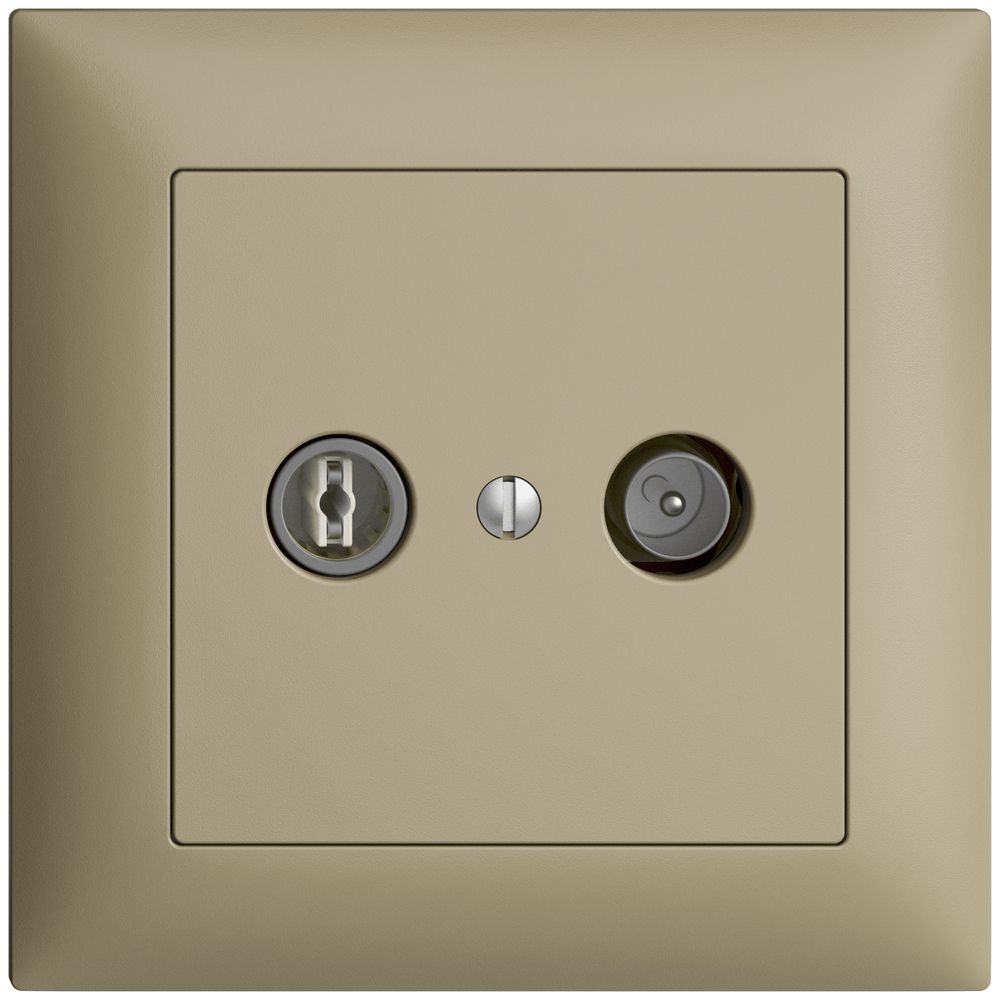 UP-TV-R-Dose EDIZIOdue 19dB sand Breitbanddose 5…2000MHz, FMI