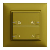 Set frontale INC EDIZIOdue zepAIR ON/OFF 1C con desig.c.LED olive