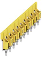 Connexion transversale Weidmüller WQV 35/10 vissé 10L pas 16mm isolé 112A jaune