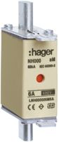 Fusible HPC Hager DIN000 690VAC 6A aM avertisseur double inoxydable