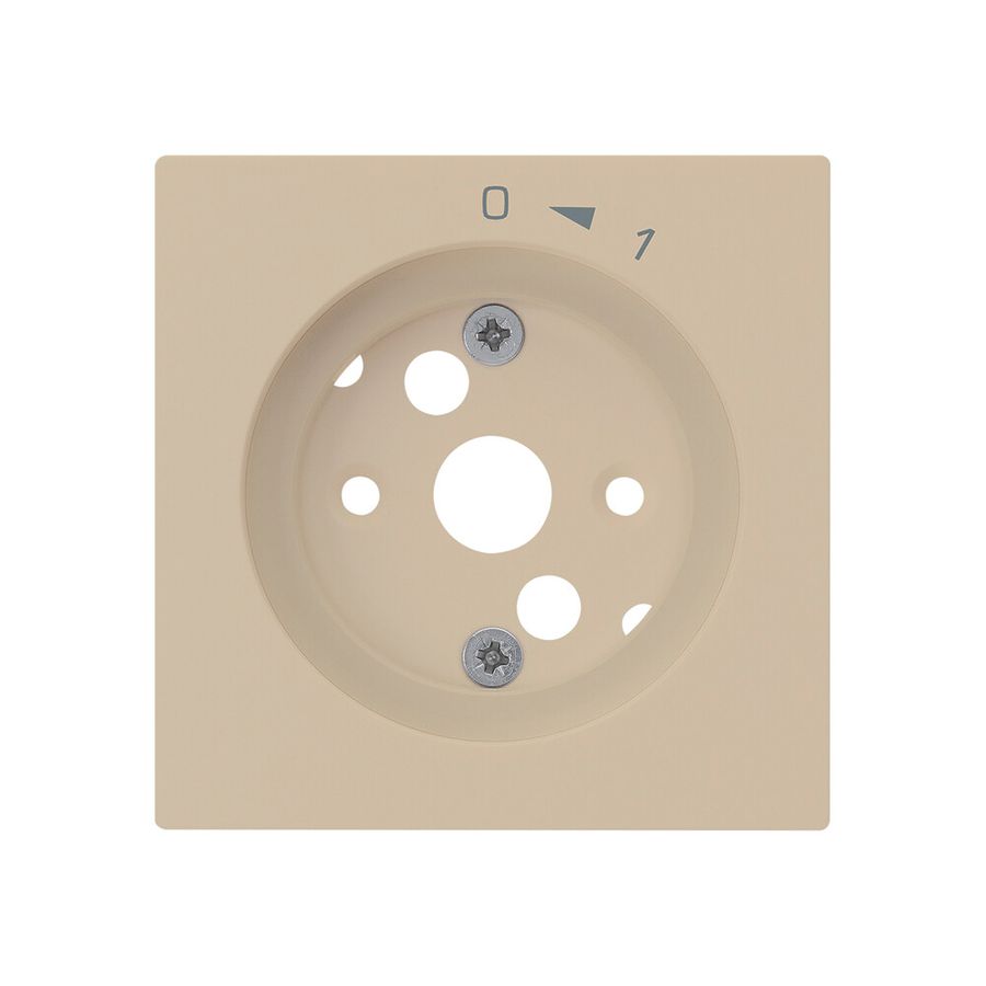 Frontplatte kallysto 0<-1 60×60mm für Schwenktaster beige