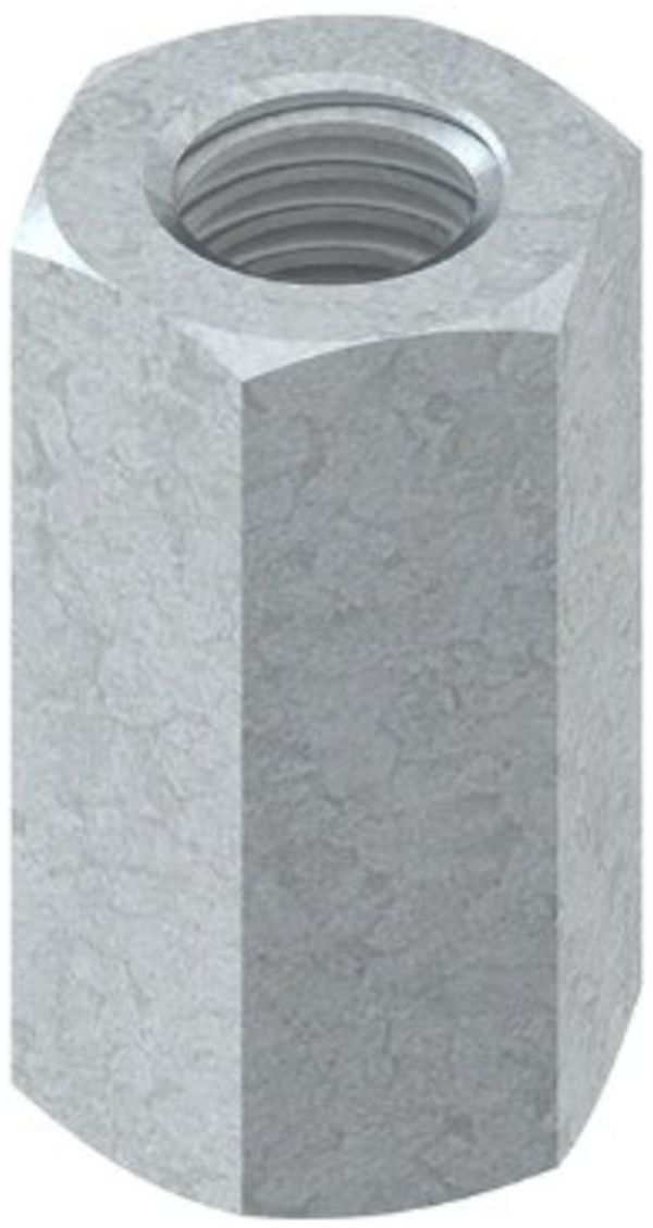 Verbindungsmuffe M10/40mm sendzimir verzinkt