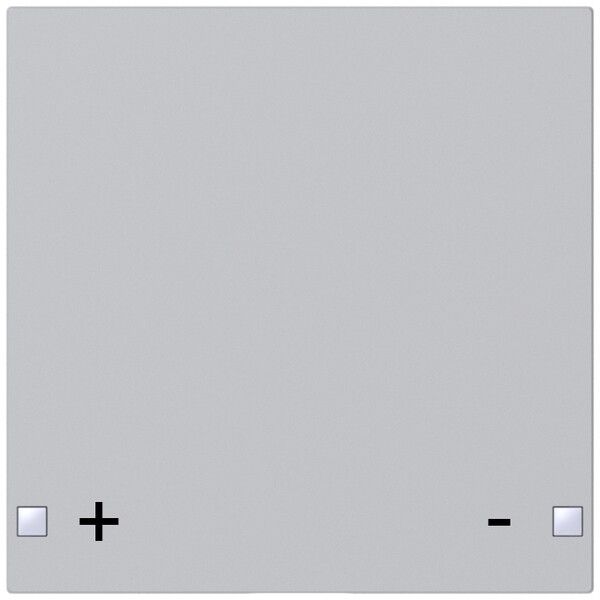 Taste SIDUS 1/2f zu Tastsensor mit Aufdruck +/-, alu