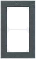 Abdeckrahmen KAL.art 2×1 154×94mm Schiefer schwarz