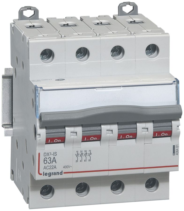 Interrupteur de charge AMD Legrand DX3-IS, 4P 100A