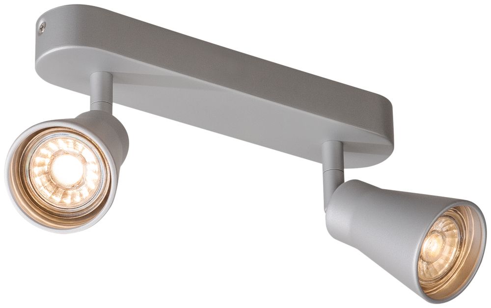 Decken-/Wandleuchte SLV AVO DOUBLE CW GU10 2×50W 240×95×115mm silber