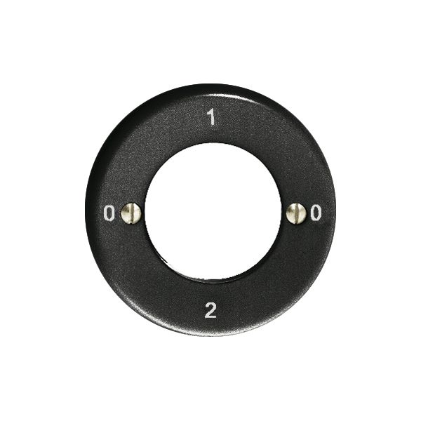 Kit frontale Feller 0-1-0-2 nero per interr.rotativo a chiave