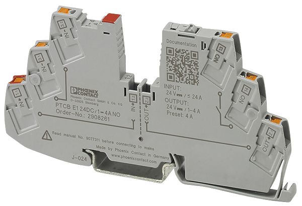 Interruttore di protezione Phoenix Contact PTCB E1 24DC/1…4A NO