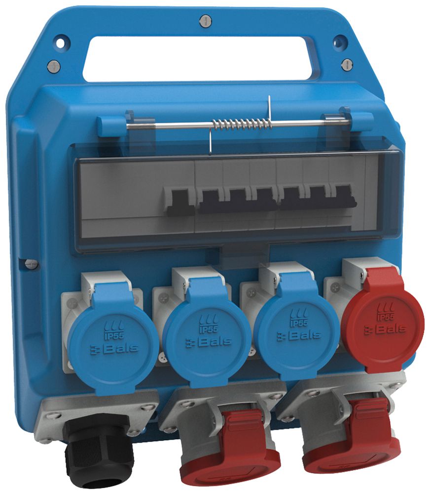 Stromverteiler Bals EVKB 17/40A 3×T23 1×T25 2×CEE16 1×FI 2×LS