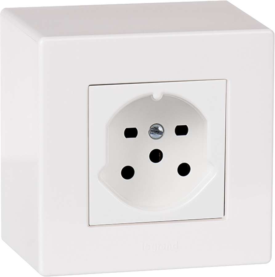 AP-Steckdose ATO T15 weiss Gr.I