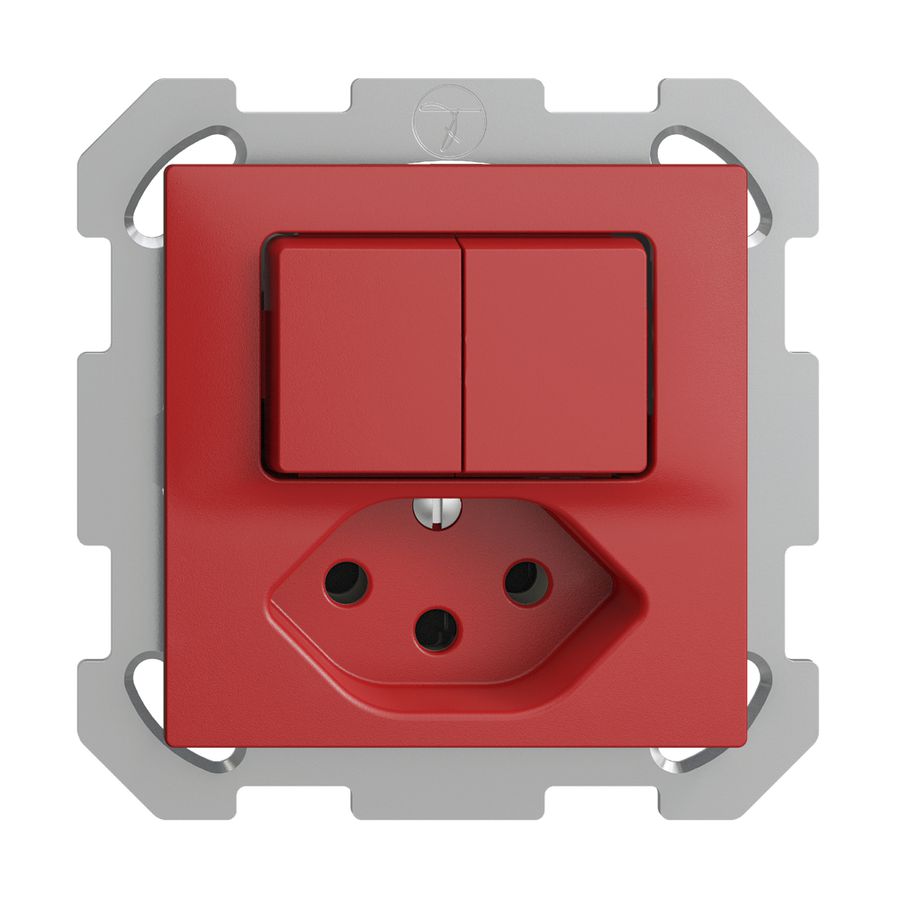 Combinazione INC 2×A-R/1P+T13 EDIZIOdue berry con shutter