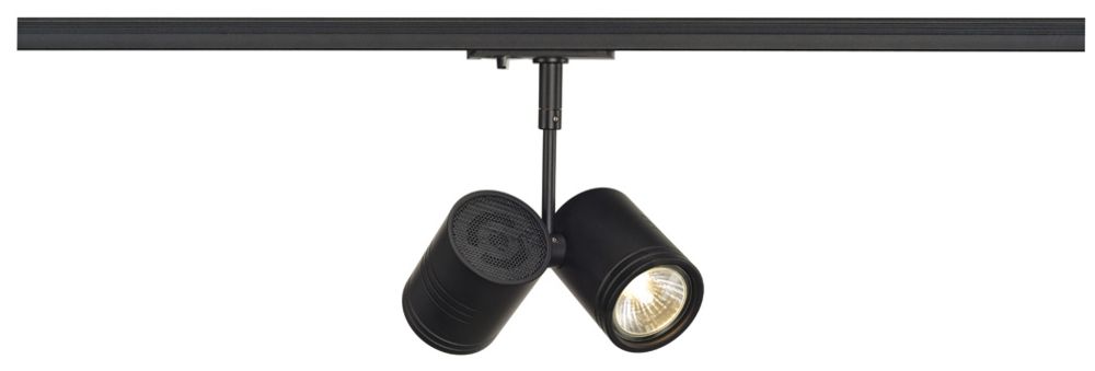 Strahler SLV BIMA II, 2×GU10 50W mit 1-Phasen-Adapter IP20 schwarz