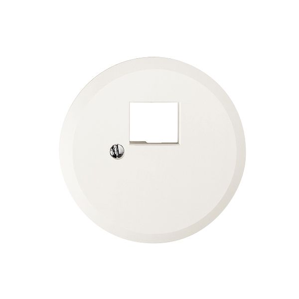 Disco frontale 43mm per 1×RJ45 bianco FH R&M swissline