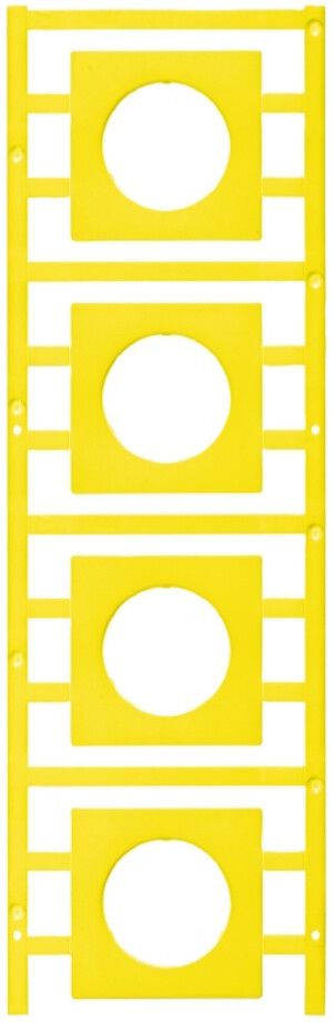 Marcatore per apparecchi Weidmüller MultiCard SM 46×46mm PA66 giallo