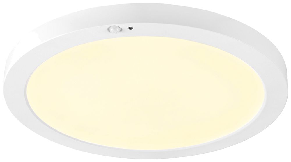 EB-LED-Deckenleuchte SLV VARIO 290 SEN 11W 1500lm 3000…4000K VWB Ø300×22mm weiss