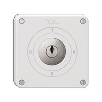 Interrupteur rotatif NEVO, 2/3L, avec serrure&2 clés, KS, 0-1-0-2, blanc