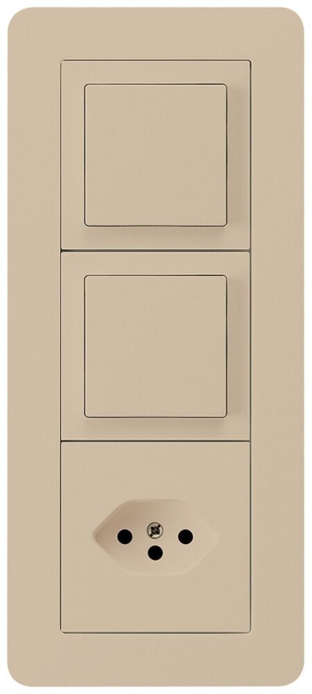 Combinaison ENC kallysto.trend grd.I-I-I verticale 2×interr.S3+type 13 beige