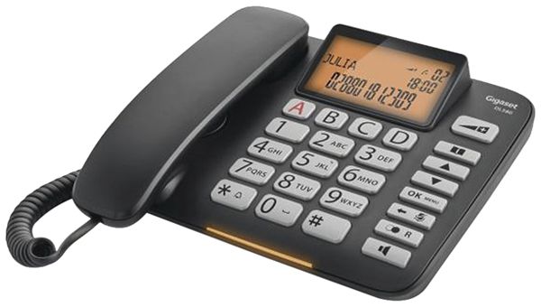 Schnurtelefon Gigaset DL580 CLIP schwarz