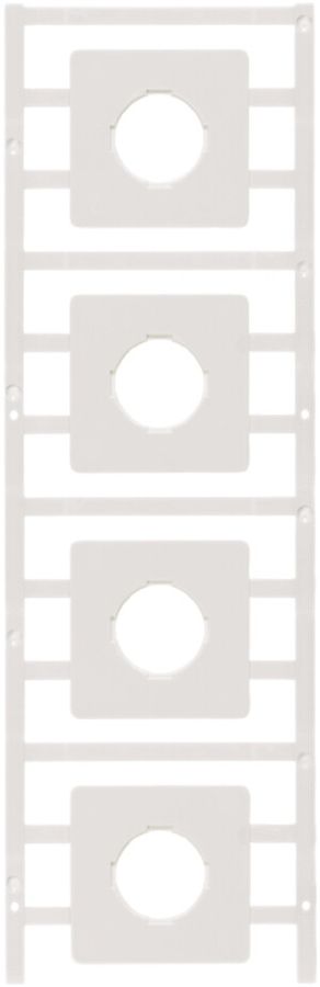 Marcatore per apparecchi Weidmüller MultiCard SM 44×44mm PA66 bianco